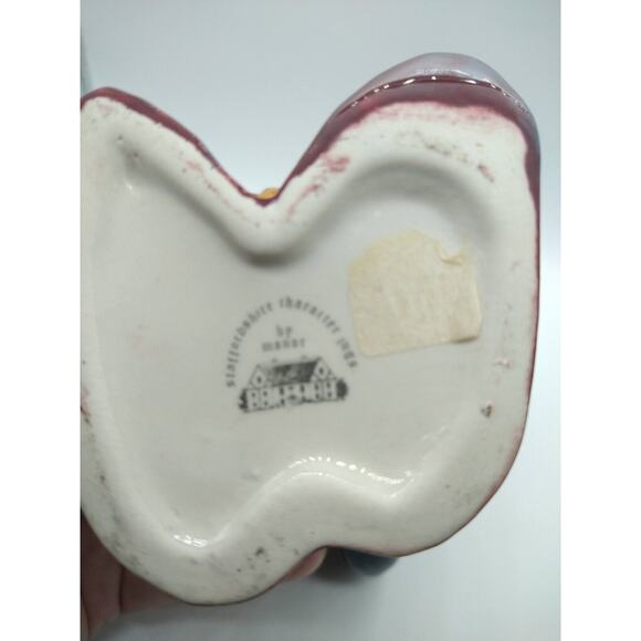 Vintage Staffordshire Jester Jug 7.25” Manor Pottery Toby Character - Picture 5 of 9